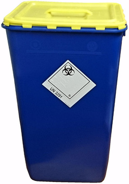 Nádoba na zdravotnický odpad Klinik box 60 l - víko s úchopem