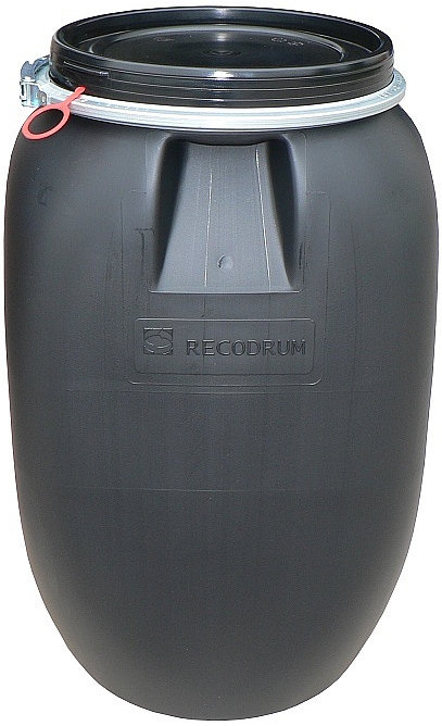 Plastový sud RECODRUM UN s odnímacím víkem 60 l černý