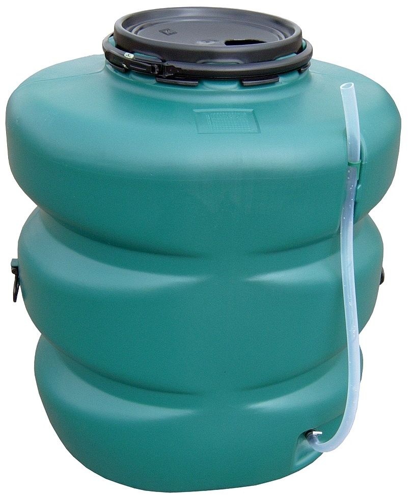 Zahradní plastový sud na vodu 500 l, zelený
