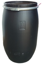 Plastový sud RECODRUM UN s odnímacím víkem 120l černý