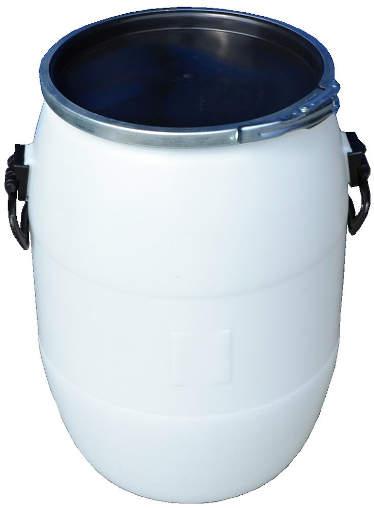 Plastový sud s pákovým uzávěrem 50 l natur