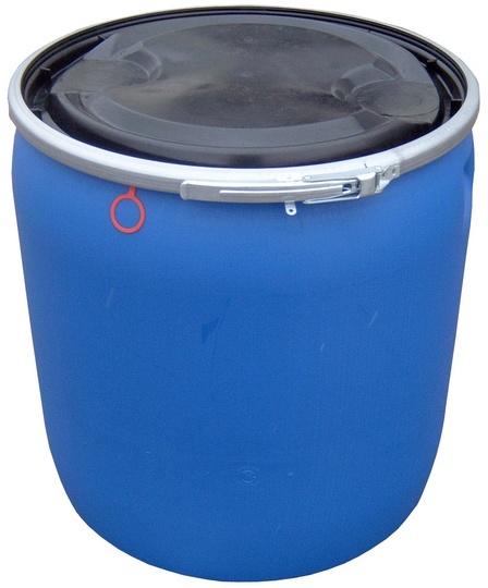Plastový sud UN VANGUARD s odnímatelným víkem 136l modrý