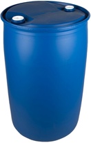 Repasovaný plastový sud na kapalné látky 220 l, UN modrý