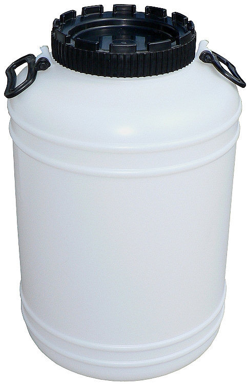 Plastový sud s víkem 50l bílý