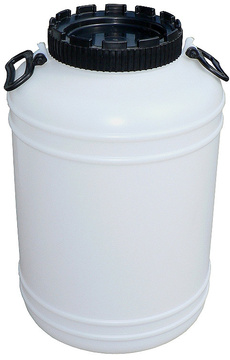 Plastový sud s víkem 50l bílý