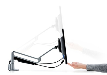 Držák na monitor Novus Clu II C s upevněním na stůl - bílý