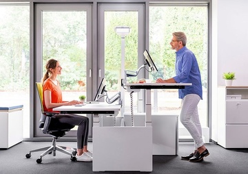 Držák na monitor Novus Clu I C s upevněním na stůl - černý