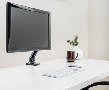 Držák na monitor Vantage Office s upevněním na stůl, černý