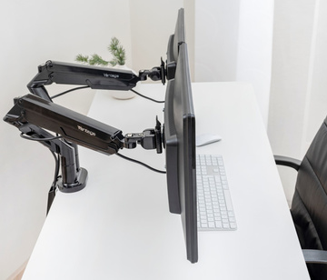 Držák Vantage Premium DUO na dva monitory, černý