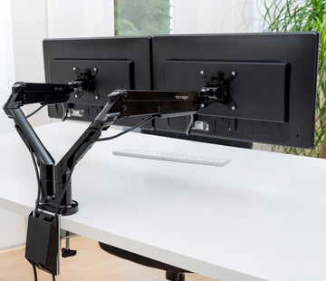 Držák Vantage Premium DUO na dva monitory, černý