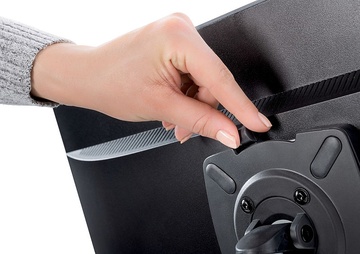 Držák na monitor Novus Clu III C s upevněním na stůl - bílý