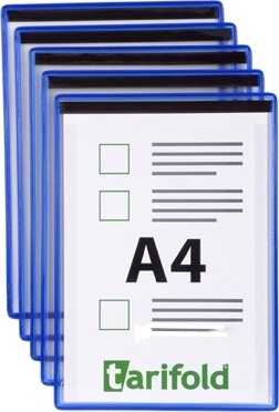 Kapsa TARIFOLD A4 s páskou modrá - 5 ks
