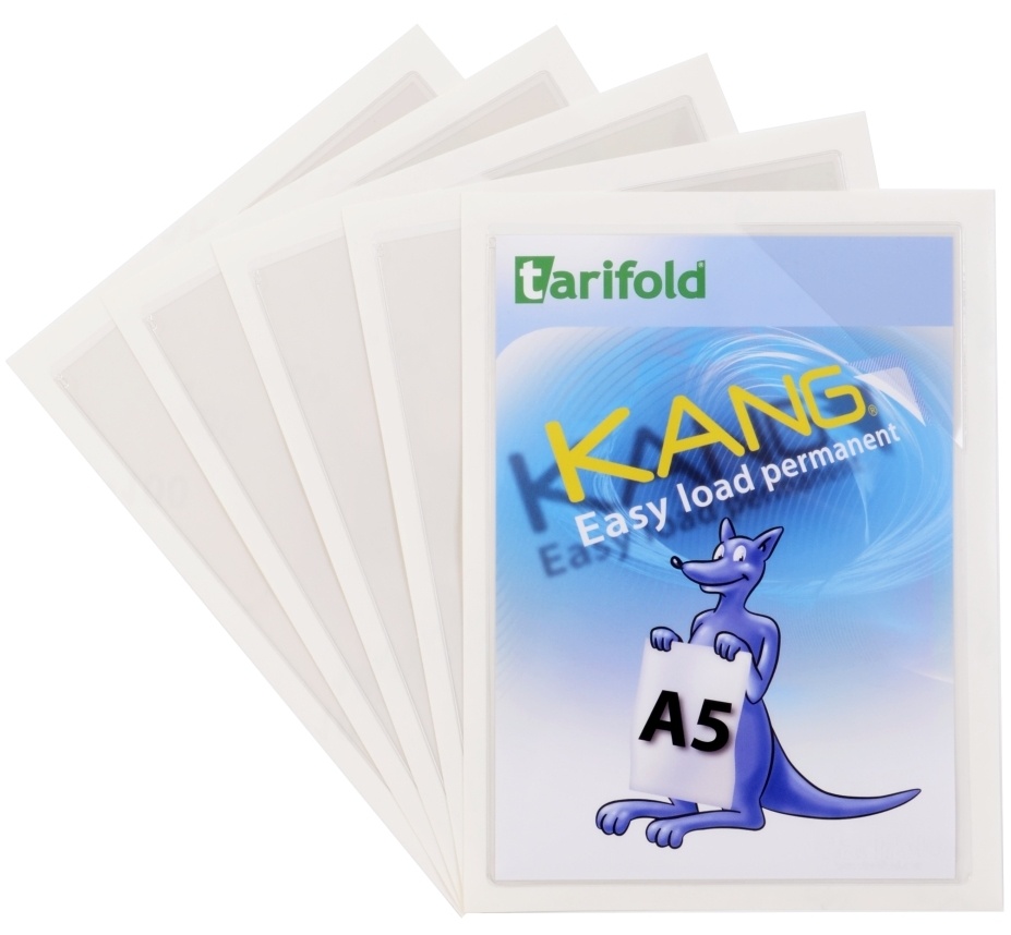 Kapsa A5 Kang Easy Load permanentní TARIFOLD čirá - 5 ks