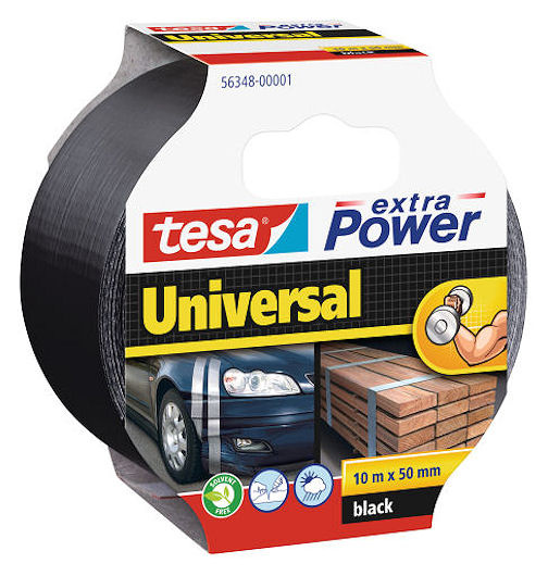 Textilní páska TESA Extra Power Universal, 10 m x 50 mm černá