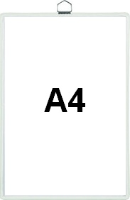 Závěsná kapsa s očkem TARIFOLD A4 na výšku bílá - 5 ks