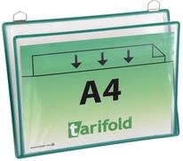 Kapsa TARIFOLD se dvěma očky A4 zelená - 5 ks