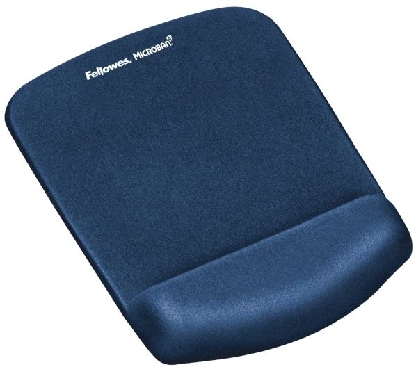 Ergonomická podložka pod myš Fellowes PlushTouch, modrá