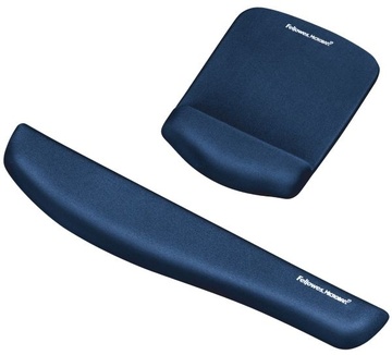 Ergonomická podložka pod myš Fellowes PlushTouch, modrá