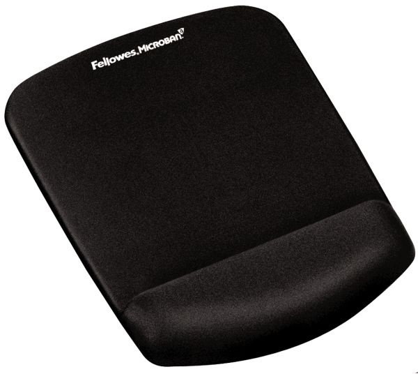 Ergonomická podložka pod myš Fellowes PlushTouch, černá