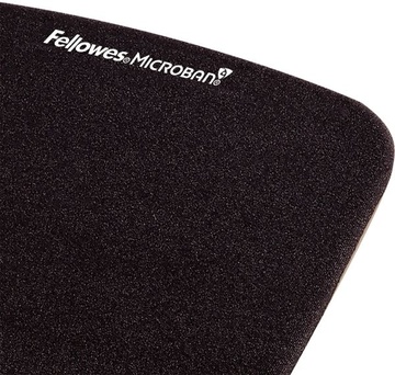 Ergonomická podložka pod myš Fellowes PlushTouch, černá