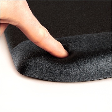 Ergonomická podložka pod myš Fellowes PlushTouch, černá