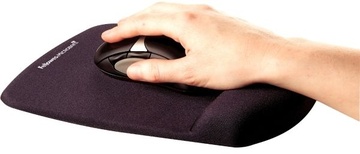 Ergonomická podložka pod myš Fellowes PlushTouch, černá