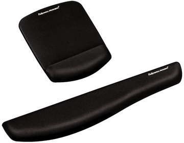 Ergonomická podložka pod myš Fellowes PlushTouch, černá