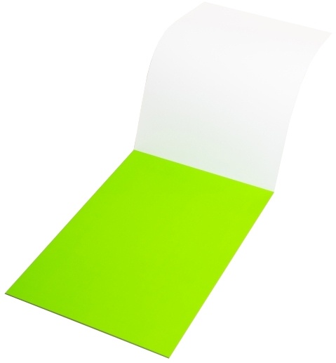 Elektrostatická popisovatelná fólie Symbioflipcharts 500x700 mm zelená, 25ks
