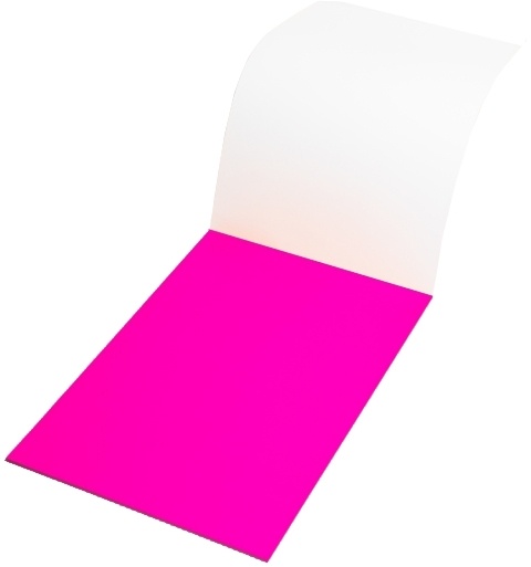 Elektrostatická popisovatelná fólie Symbioflipcharts 500x700 mm růžová, 25ks