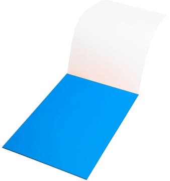 Elektrostatická popisovatelná fólie Symbioflipcharts 500x700 mm modrá, 25ks