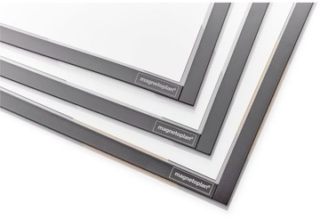 Magnetický bezpečnostní rámeček Magnetofix A4, červeno-bílý