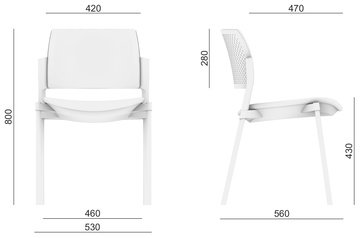 Konferenční židle LD Seating DREAM + celočalouněná