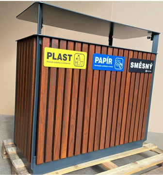 Cedulka PLAST - označení na odpadkový koš