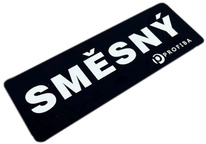 Cedulka SMĚSNÝ - označení na odpadkový koš