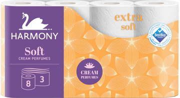 Toaletní papír Harmony Cream Aroma třívrstvý