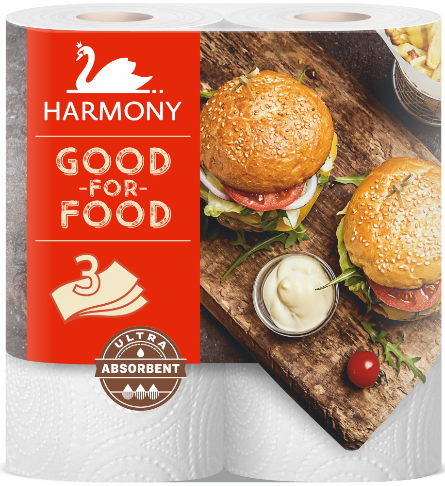 Papírové utěrky třívrstvé HARMONY SUPER SOFT