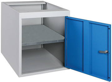 Pojízdný pracovní stůl 1200 x 700 mm, 3x zásuvka, 1x skříňka