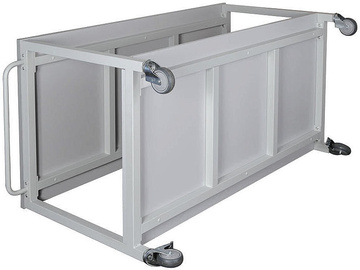 Pojízdný pracovní stůl 1200 x 700 mm, 3x zásuvka, 1x skříňka