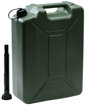 Plastový army kanystr UN pro PHM 20 L, zelený
