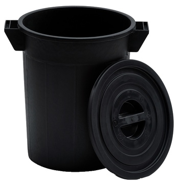 Víko k plastovým nádobám o objemu 35l a 50 l, černé