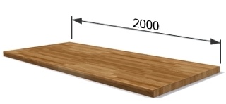 Pracovní stůl dílenský - šířka 2000mm ALCERA PROFI se zásuvkou