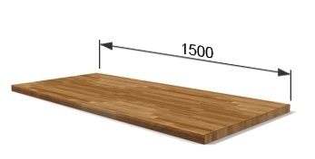 Pracovní stůl dílenský - šířky 1500mm ALCERA UNI se skříňkami