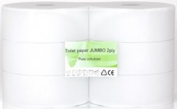 Toaletní papír Jumbo dvouvrstvý průměr 23 cm - 6ks