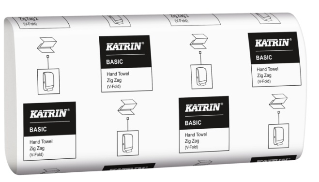 Papírové ručníky skládané jednovrstvé Katrin Basic ZZ 5000 ks bílé