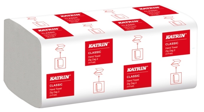 Papírové ručníky ZZ Katrin Classic, dvouvrstvé, bílé, 4000 ks v kartonu