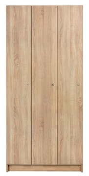 Šatní skříňka 3-dveřová 1970x900x500mm, lamino