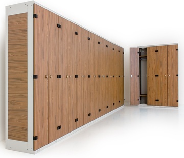 Šatní skříňka 2-dveřová, 1525 x 600 x 500 mm - lamino/kov