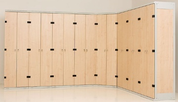 Šatní skříňka 2-dveřová, 1750 x 600 x 500 mm - lamino/kov