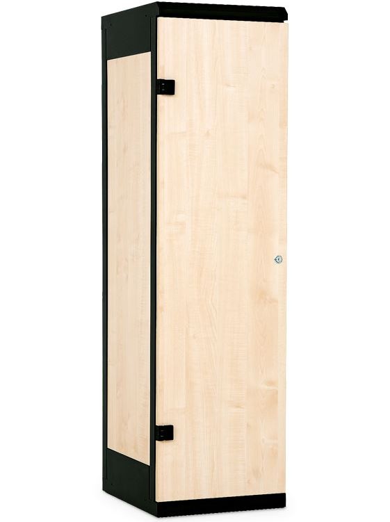 Šatní skříňka 1-dveřová, 1525 x 420 x 500 mm - lamino/kov