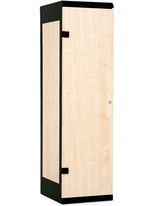 Šatní skříňka 1-dveřová, 1525 x 420 x 500 mm - lamino/kov